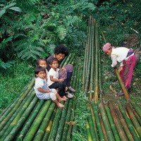 Taman Negara - Iban familie
